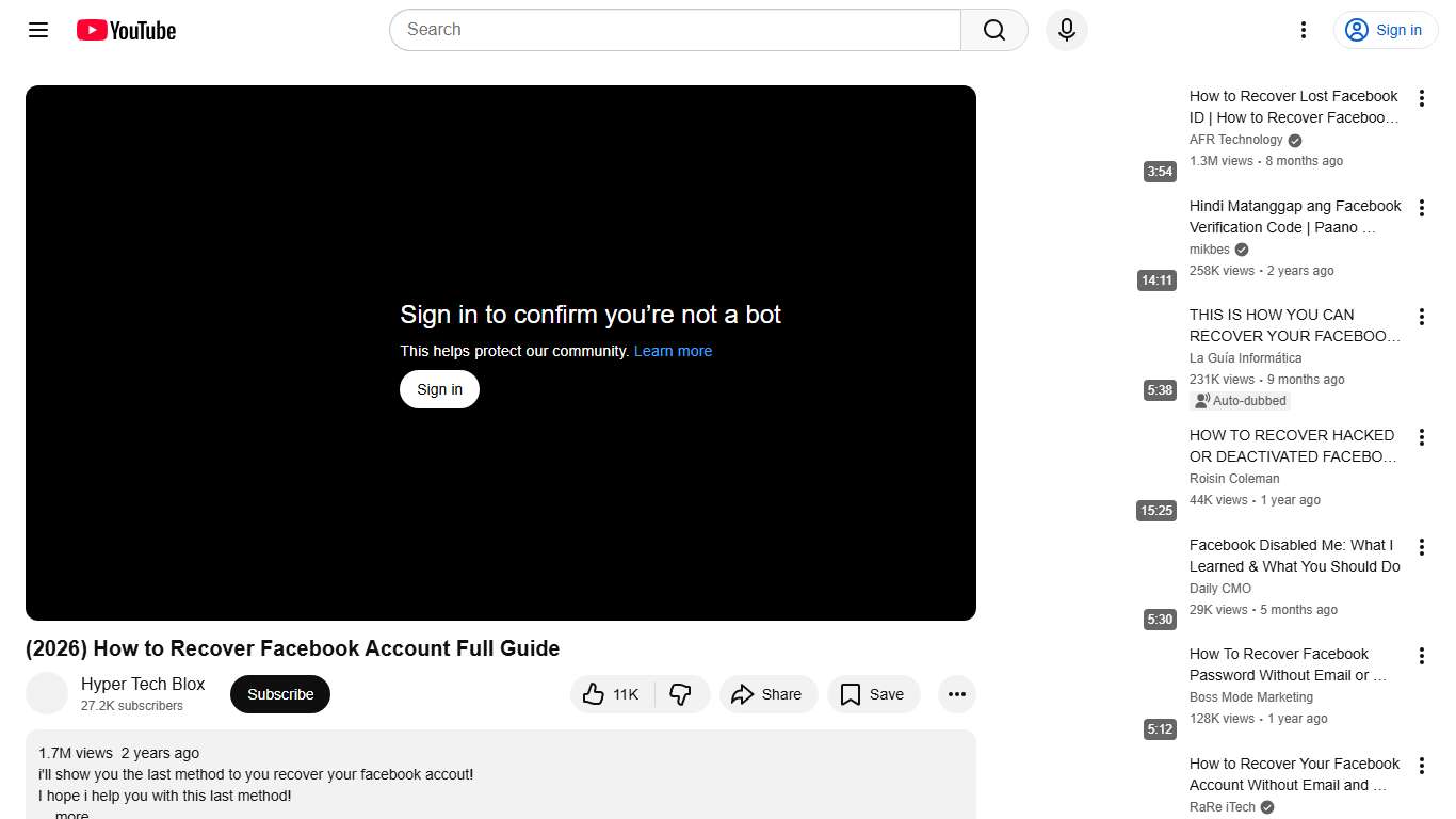 (2026) How to Recover Facebook Account Full Guide - YouTube